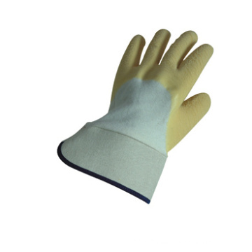 Heavy Duty Safety Cuff Latex Coated Working Glove-5208